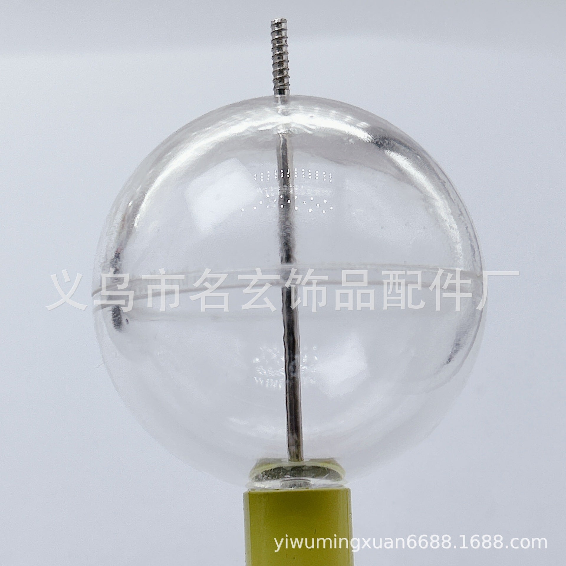 Wholesale Acrylic Blank SnowGloble Ball Vertical Hole Handmade DIY Beads Accessories For Craft For DIY About 40mm Can Put Beads In